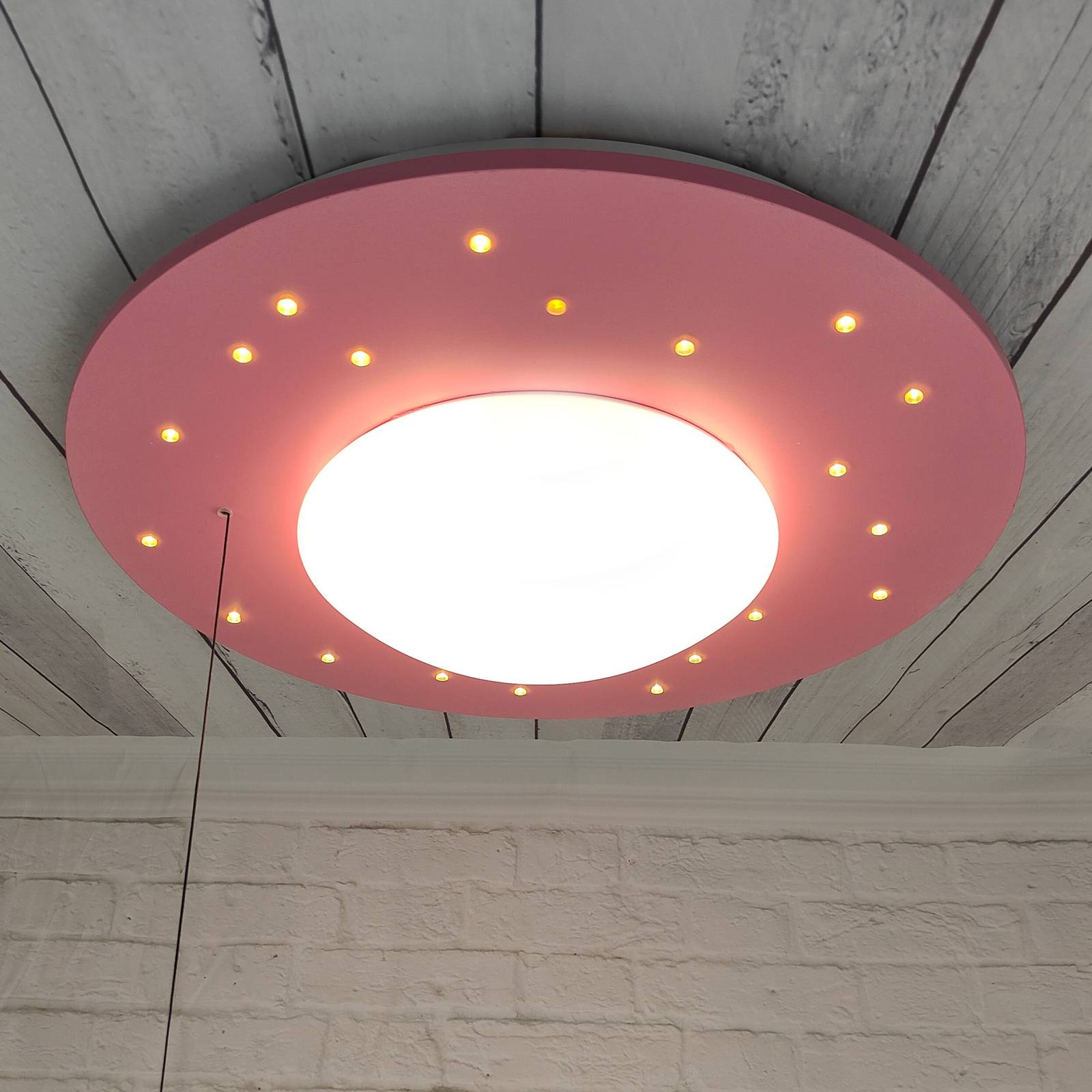 Deckenleuchte Starlight mit Sternenhimmel, rosa Deckenleuchte Starlight mit Sternenhimmel, rosa von Niermann Standby
