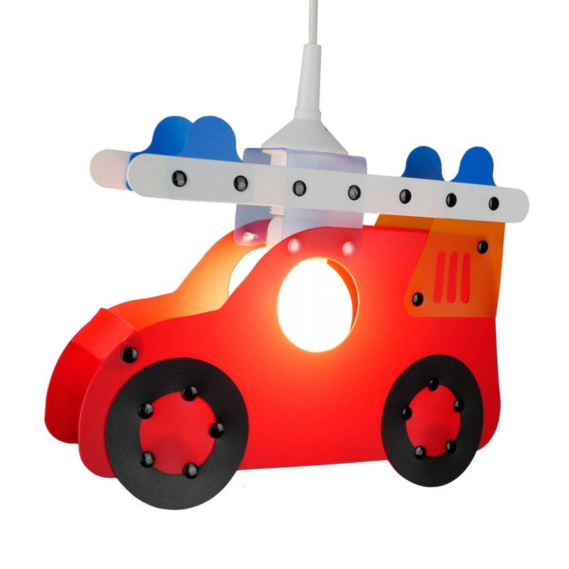 Kinderzimmer-Pendelleuchte Feuerwehrauto von Niermann Standby