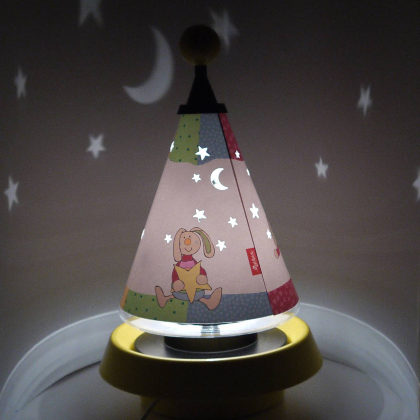 Tischlampe und Nachtlicht Carrousel Rainbow Rabbit von Niermann Standby