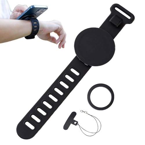 Niesel Armband-Handyhalterung, abnehmbarer Sport-Armbandhalter für Handy, um 360 Grad drehbarer Armbandhalter, Outdoor-Handgelenk-Telefonständer für Männer, Erwachsene, Freunde Niesel Armband-Handyhalterung, abnehmbarer Sport-Armbandhalter für Handy, um 360 Grad drehbarer Armbandhalter, Outdoor-Handgelenk-Telefonständer für Männer, Erwachsene, Freunde von Niesel