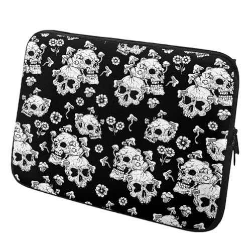 Niesel Laptop-Hülle, 38,1 cm (15 Zoll), Totenkopf-Computer-Tragetasche, wasserdichte Computer-Aktentasche, Laptop-Tasche für Schule und Reisen von Niesel