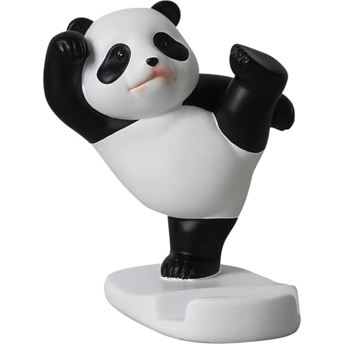 Niesel Panda-Handy-Ständer, Cartoon-Panda-Form, Schreibtisch-Halter, , rutschfest, dekorativ, Panda-Schreibtischzubehör, rutschfest, , multifunktional, dekoratives Niesel Panda-Handy-Ständer, Cartoon-Panda-Form, Schreibtisch-Halter, , rutschfest, dekorativ, Panda-Schreibtischzubehör, rutschfest, , multifunktional, dekoratives von Niesel