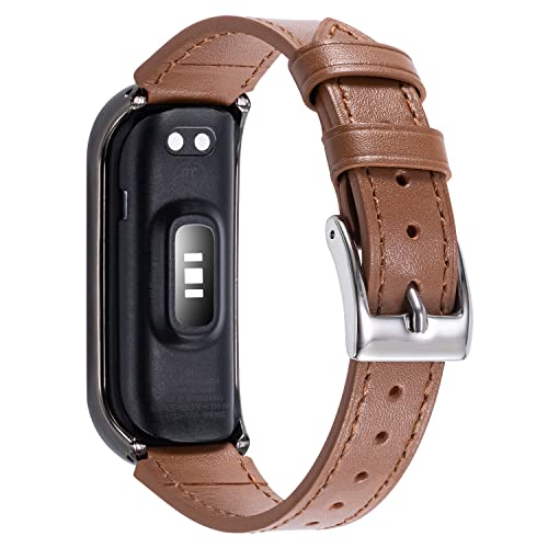 Nigaee Leder Armband Kompatibel mit Samsung Galaxy Fit 2 Armband, Lederband Verstellbare Fitness Ersatzbänder für Galaxy Fit 2 von Nigaee