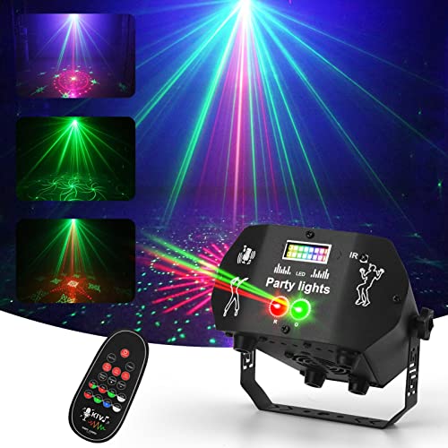 Nigecue Discolicht Partylicht mit Fernbedienung, Musikgesteuert Disco Licht mit Stroboskop, Sprachsteuerte LED DJ Party Lampe Discokugel mit 2M USB Kabel für Halloween Weihnachten Klub Feiertage von Nigecue