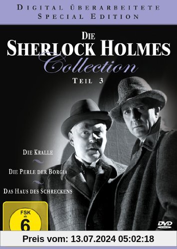 Die Sherlock Holmes Collection 3 ( Die Kralle / Die Perle der Borgia / Das Haus des Schreckens ) [3 DVDs] von Nigel Bruce