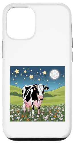 Kuh in Sternenwiese - Traumhafte Nachtszene Hülle für iPhone 12/12 Pro Kuh in Sternenwiese - Traumhafte Nachtszene Hülle für iPhone 12/12 Pro von NightWhirl Creations
