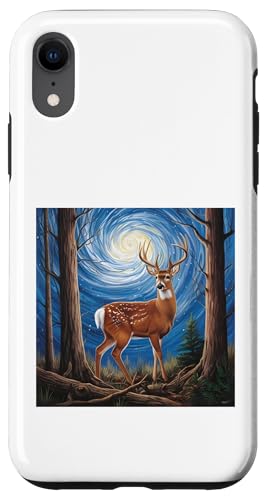 Majestätischer Hirsch unter Sternenhimmel Hülle für iPhone XR Majestätischer Hirsch unter Sternenhimmel Hülle für iPhone XR von NightWhirl Creations