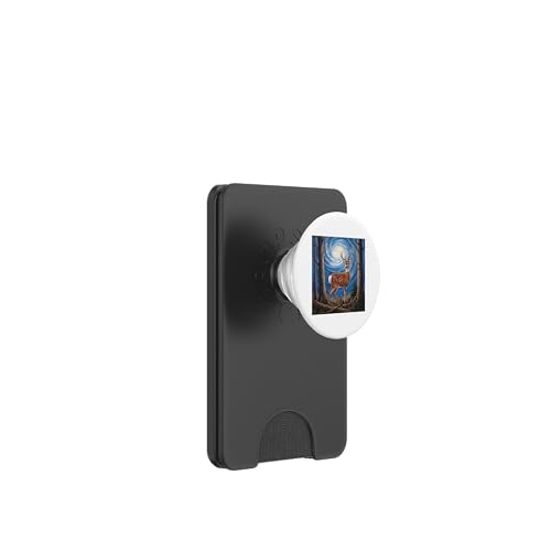 Majestätischer Hirsch unter Sternenhimmel PopSockets PopWallet für MagSafe Majestätischer Hirsch unter Sternenhimmel PopSockets PopWallet für MagSafe von NightWhirl Creations