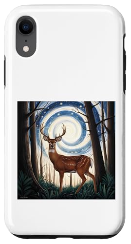 Mystisches Reh unter Sternennacht Hülle für iPhone XR Mystisches Reh unter Sternennacht Hülle für iPhone XR von NightWhirl Creations