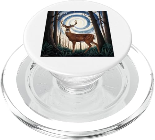 Mystisches Reh unter Sternennacht PopSockets PopGrip für MagSafe Mystisches Reh unter Sternennacht PopSockets PopGrip für MagSafe von NightWhirl Creations