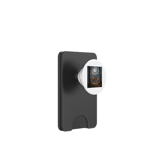 Sternenhirsch - Verzauberte Nacht, Wildlife Art PopSockets PopWallet für MagSafe von NightWhirl Creations