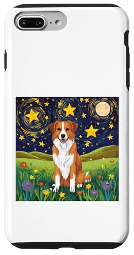 Sternennacht Hundewiese – künstlerische Haustier-Szene, niedlicher Welpe Hülle für iPhone 7 Plus/8 Plus von NightWhirl Creations