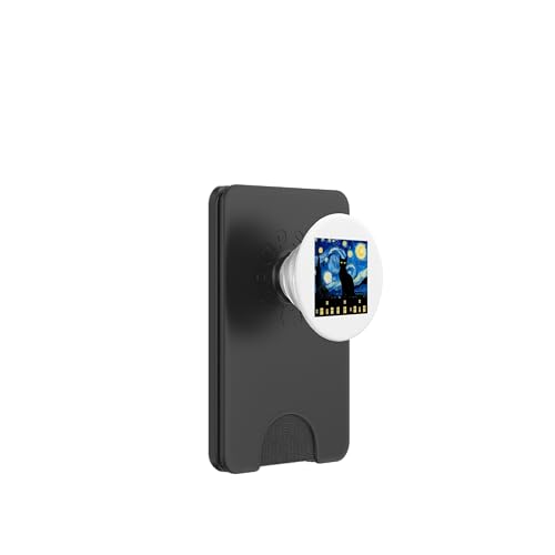 Sternennacht-Katzenzauber – Van Gogh-Stil, skurrile Kunst PopSockets PopWallet für MagSafe Sternennacht-Katzenzauber – Van Gogh-Stil, skurrile Kunst PopSockets PopWallet für MagSafe von NightWhirl Creations
