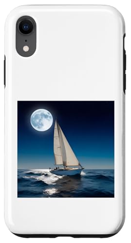 Sternennacht Segelboot-Abenteuer, nautischer Traum Hülle für iPhone XR von NightWhirl Creations