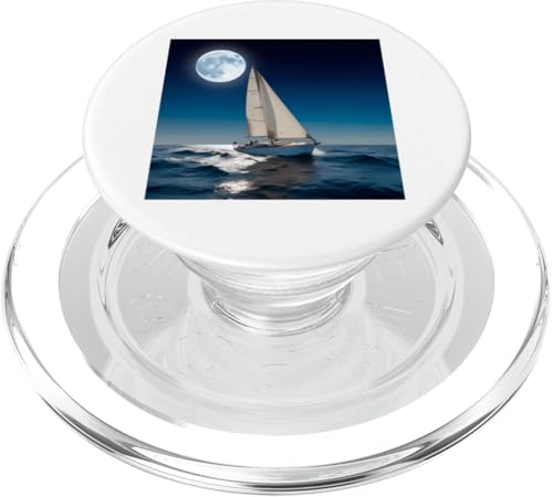 Sternennacht Segelboot-Abenteuer, nautischer Traum PopSockets PopGrip für MagSafe von NightWhirl Creations