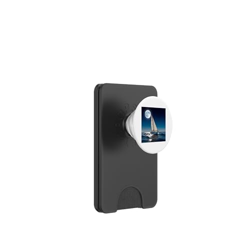 Sternennacht Segelboot-Abenteuer, nautischer Traum PopSockets PopWallet für MagSafe von NightWhirl Creations