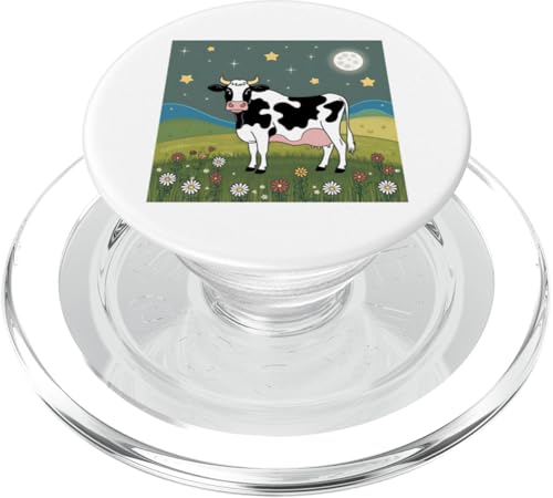 Sternennachtkuh - skurrile Bauernhofszene PopSockets PopGrip für MagSafe von NightWhirl Creations