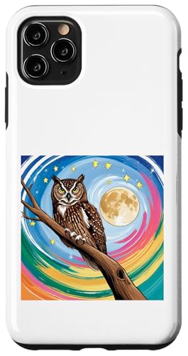 Verzauberte Eule unter Sternenhimmel, skurrile Kunst Hülle für iPhone 11 Pro Max Verzauberte Eule unter Sternenhimmel, skurrile Kunst Hülle für iPhone 11 Pro Max von NightWhirl Creations
