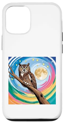 Verzauberte Eule unter Sternenhimmel, skurrile Kunst Hülle für iPhone 12/12 Pro Verzauberte Eule unter Sternenhimmel, skurrile Kunst Hülle für iPhone 12/12 Pro von NightWhirl Creations