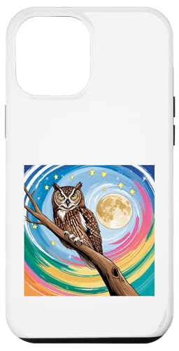 Verzauberte Eule unter Sternenhimmel, skurrile Kunst Hülle für iPhone 12 Pro Max Verzauberte Eule unter Sternenhimmel, skurrile Kunst Hülle für iPhone 12 Pro Max von NightWhirl Creations