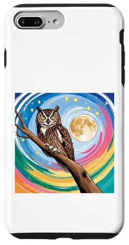 Verzauberte Eule unter Sternenhimmel, skurrile Kunst Hülle für iPhone 7 Plus/8 Plus Verzauberte Eule unter Sternenhimmel, skurrile Kunst Hülle für iPhone 7 Plus/8 Plus von NightWhirl Creations