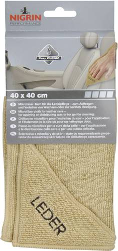 Nigrin 71115 Leder Microfasertuch 1 St. (L x B) 40cm x 40cm von Nigrin