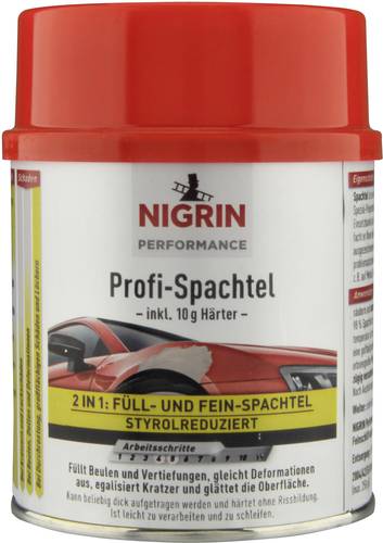 Nigrin Performance 72115 Fein-Spachtel 500g von Nigrin