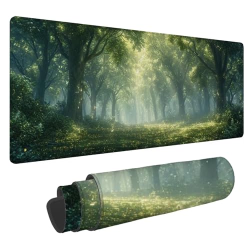 Grün Mauspad 700x300x3mm Mousepad Groß, Wald Schreibtischunterlage mit Anti-Rutsch Basis, XXL Gaming Mouse Pad Verbessert Präzision und Geschwindigkeit for Maus und Tastatur, für PC, Laptop Büro N-181 Grün Mauspad 700x300x3mm Mousepad Groß, Wald Schreibtischunterlage mit Anti-Rutsch Basis, XXL Gaming Mouse Pad Verbessert Präzision und Geschwindigkeit for Maus und Tastatur, für PC, Laptop Büro N-181 von Nigsnxng