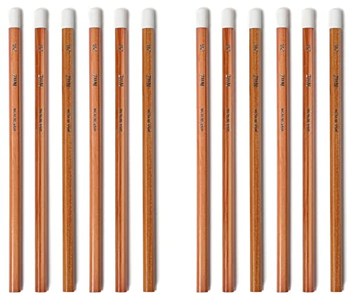 NiiZ - 2B Bleistift mit Radiergummi - 12 Stück (12) von NiiZ