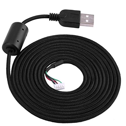 Niiyen USB-Mausleitung, USB-Mauskabel-Ersatz, 2 Meter USB-Mausleitungsdraht-Kabel-Ersatz-Reparaturzubehör passend für G500s-Spielmaus von Niiyen