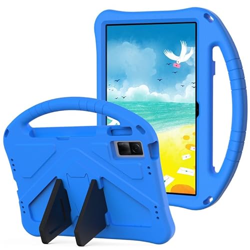 Kinder Hülle für Xiaomi Redmi Pad 10,61 Zoll (2022) Tablet Hülle Kinderfreundlich, Griff mit Ständer, Langlebig Leicht Stoßfest Schutzhülle Cover Blau von Nikaque