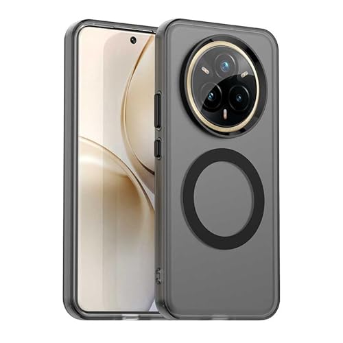 Magnetische Hülle für OPPO Realme 14 Pro+ Plus 5G, transluzent matt, kompatibel mit Mag-Safe, unterstützt kabelloses Laden, schlanke Passform, stoßfeste TPU-Silikonhülle, Schwarz Magnetische Hülle für OPPO Realme 14 Pro+ Plus 5G, transluzent matt, kompatibel mit Mag-Safe, unterstützt kabelloses Laden, schlanke Passform, stoßfeste TPU-Silikonhülle, Schwarz von Nikaque