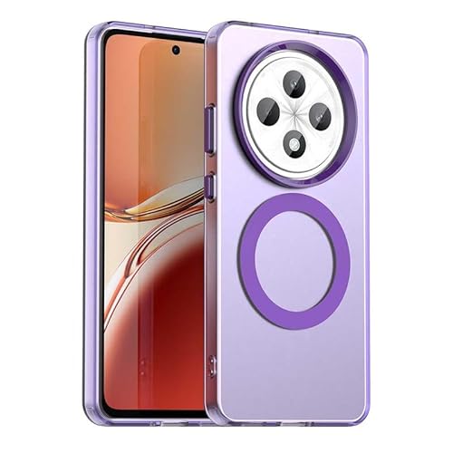 Nikaque Magnetische Hülle für OPPO Realme 12 FS 5G, durchscheinend matt, kompatibel mit Mag-Safe, unterstützt kabelloses Laden, schlanke Passform, stoßfeste TPU-Silikonhülle, Lila Nikaque Magnetische Hülle für OPPO Realme 12 FS 5G, durchscheinend matt, kompatibel mit Mag-Safe, unterstützt kabelloses Laden, schlanke Passform, stoßfeste TPU-Silikonhülle, Lila von Nikaque
