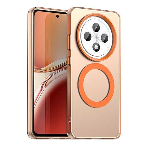 Nikaque Magnetische Hülle für OPPO Realme 12 FS 5G, transluzent matt, kompatibel mit Mag-Safe, unterstützt kabelloses Laden, schlanke Passform, stoßfest, TPU Silikonhülle, Orange Nikaque Magnetische Hülle für OPPO Realme 12 FS 5G, transluzent matt, kompatibel mit Mag-Safe, unterstützt kabelloses Laden, schlanke Passform, stoßfest, TPU Silikonhülle, Orange von Nikaque