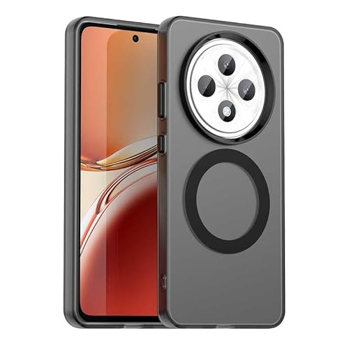 Nikaque Magnetische Hülle für OPPO Realme 12 FS 5G, transluzent matt, kompatibel mit Mag-Safe, unterstützt kabelloses Laden, schlanke Passform, stoßfest, TPU-Silikonhülle, Schwarz Nikaque Magnetische Hülle für OPPO Realme 12 FS 5G, transluzent matt, kompatibel mit Mag-Safe, unterstützt kabelloses Laden, schlanke Passform, stoßfest, TPU-Silikonhülle, Schwarz von Nikaque