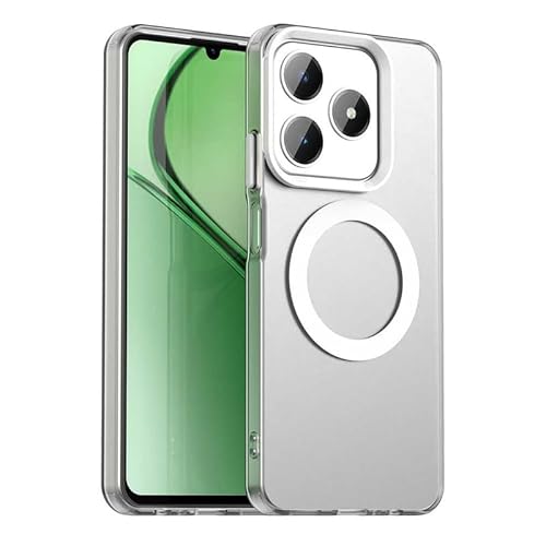 Nikaque Magnetische Hülle für OPPO Realme Narzo N63, durchscheinend matt, kompatibel mit Mag-Safe, unterstützt kabelloses Laden, Slim Fit, stoßfest, TPU Silikon Case, Weiß Nikaque Magnetische Hülle für OPPO Realme Narzo N63, durchscheinend matt, kompatibel mit Mag-Safe, unterstützt kabelloses Laden, Slim Fit, stoßfest, TPU Silikon Case, Weiß von Nikaque