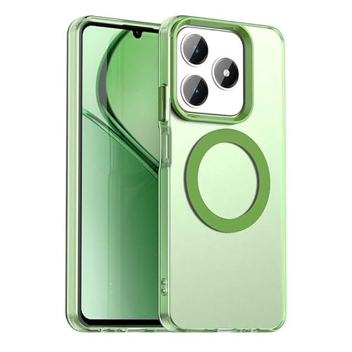 Nikaque Magnetische Hülle für OPPO Realme Note 60, durchscheinend matt, kompatibel mit Mag-Safe, unterstützt kabelloses Laden, schlanke Passform, stoßfeste TPU-Silikonhülle, Grün Nikaque Magnetische Hülle für OPPO Realme Note 60, durchscheinend matt, kompatibel mit Mag-Safe, unterstützt kabelloses Laden, schlanke Passform, stoßfeste TPU-Silikonhülle, Grün von Nikaque