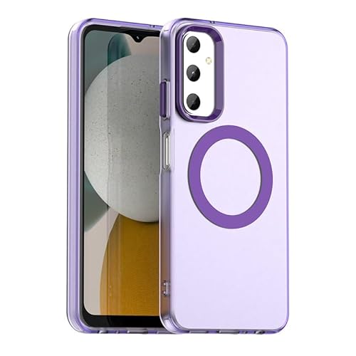 Nikaque Magnetische Hülle für Samsung Galaxy A05S, Transluzent Matt Kompatibel mit Mag-Safe, Unterstützung Kabelloses Laden, Slim Fit Stoßfest TPU Silikon Case, Lila Nikaque Magnetische Hülle für Samsung Galaxy A05S, Transluzent Matt Kompatibel mit Mag-Safe, Unterstützung Kabelloses Laden, Slim Fit Stoßfest TPU Silikon Case, Lila von Nikaque