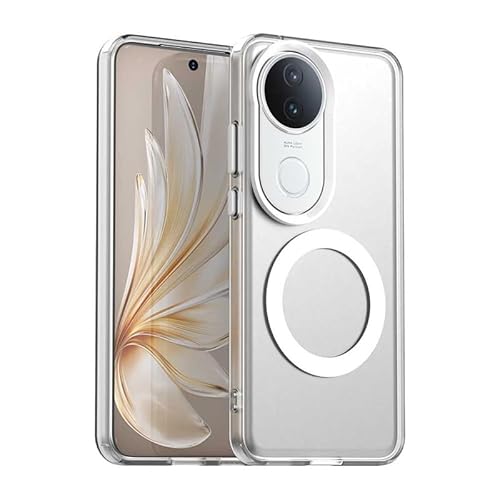 Nikaque Magnetische Hülle für Vivi S20 5G, transluzent matt, kompatibel mit Mag-Safe, unterstützt kabelloses Laden, Slim Fit, stoßfest, TPU Silikon Case, Weiß Nikaque Magnetische Hülle für Vivi S20 5G, transluzent matt, kompatibel mit Mag-Safe, unterstützt kabelloses Laden, Slim Fit, stoßfest, TPU Silikon Case, Weiß von Nikaque