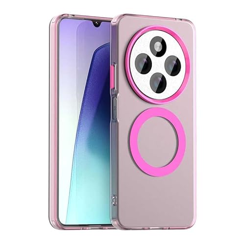 Nikaque Magnetische Hülle für Xiaomi Redmi 14R, Transluzent Matt Kompatibel mit Mag-Safe, Unterstützung Kabelloses Laden, Slim Fit Stoßfest TPU Silikon Case, Rosa Nikaque Magnetische Hülle für Xiaomi Redmi 14R, Transluzent Matt Kompatibel mit Mag-Safe, Unterstützung Kabelloses Laden, Slim Fit Stoßfest TPU Silikon Case, Rosa von Nikaque