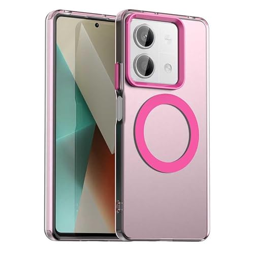Nikaque Magnetische Hülle für Xiaomi Redmi Note 13 5G, Transluzent Matt Kompatibel mit Mag-Safe, Unterstützung Kabelloses Laden, Slim Fit Stoßfest TPU Silikon Case, Rosa Nikaque Magnetische Hülle für Xiaomi Redmi Note 13 5G, Transluzent Matt Kompatibel mit Mag-Safe, Unterstützung Kabelloses Laden, Slim Fit Stoßfest TPU Silikon Case, Rosa von Nikaque