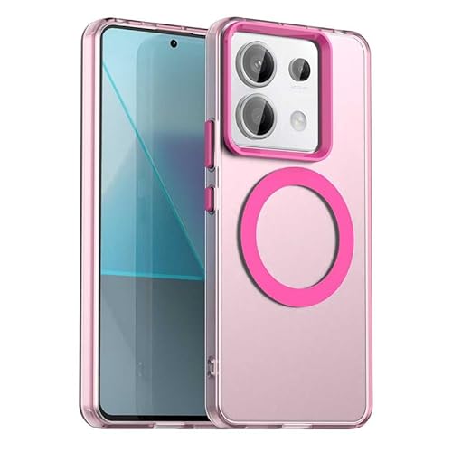 Nikaque Magnetische Hülle für Xiaomi Redmi Note 13 Pro 5G, Transluzent Matt Kompatibel mit Mag-Safe, Unterstützung Kabelloses Laden, Slim Fit Stoßfest TPU Silikon Case, Rosa Nikaque Magnetische Hülle für Xiaomi Redmi Note 13 Pro 5G, Transluzent Matt Kompatibel mit Mag-Safe, Unterstützung Kabelloses Laden, Slim Fit Stoßfest TPU Silikon Case, Rosa von Nikaque