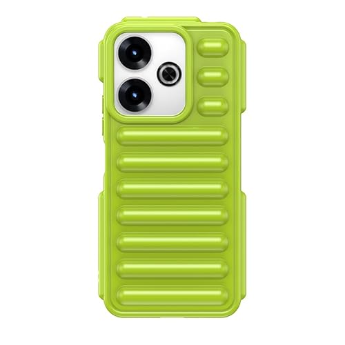 Nikaque Schutzhülle für Xiaomi Redmi 13 4G, kompatibel mit Xiaomi Redmi 13 4G, harte PC-Rückseite, Kapselschutz-Design, robuste, stoßfeste Handy-Stoßfängerabdeckung, Grün von Nikaque