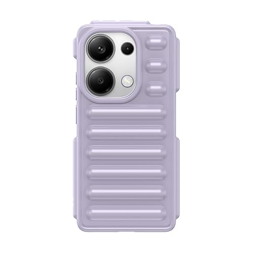 Nikaque Schutzhülle für Xiaomi Redmi 13 Pro 4G, kompatibel mit Xiaomi Redmi 13 Pro 4G, globale Version, harte PC-Rückseite, Kapselschutz-Design, robuste stoßfeste Handy-Stoßfängerabdeckung, Lila von Nikaque