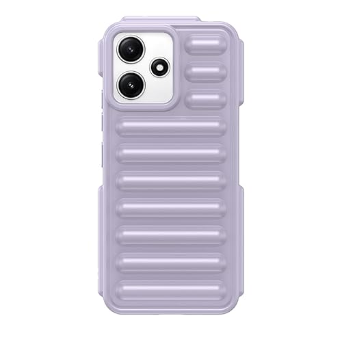 Nikaque Schutzhülle für Xiaomi Redmi Note 12 4G, kompatibel mit Xiaomi Redmi Note 12 4G, harte PC-Rückseite, Kapselschutz-Design, robuste, stoßfeste Handy-Stoßfängerabdeckung, Lila von Nikaque