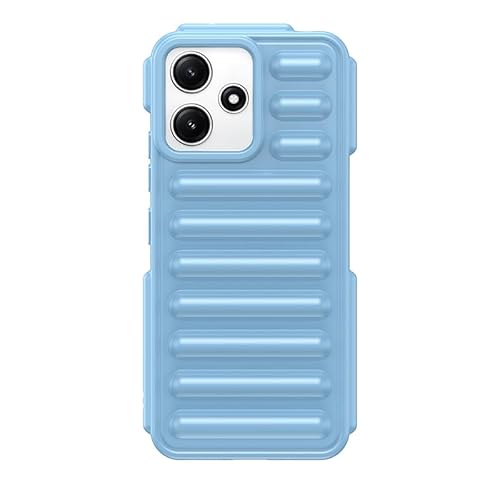 Nikaque Schutzhülle für Xiaomi Redmi Note 12 5G, kompatibel mit Xiaomi Redmi Note 12 5G, harte PC-Rückseite, Kapselschutz-Design, robuste, stoßfeste Handy-Stoßfängerabdeckung, Blau von Nikaque