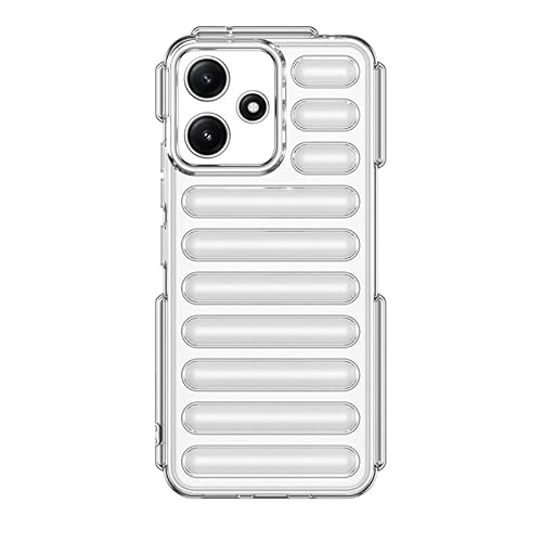 Nikaque Schutzhülle für Xiaomi Redmi Note 12 5G, kompatibel mit Xiaomi Redmi Note 12 5G, harte PC-Rückseite, Kapselschutz-Design, strapazierfähig, stoßfest, transparent von Nikaque