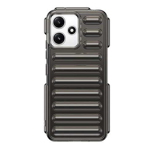Nikaque Schutzhülle für Xiaomi Redmi Note 12R, kompatibel mit Xiaomi Redmi Note 12R, harte PC-Rückseite, Kapselschutz-Design, robuste, stoßfeste Handy-Stoßfängerabdeckung, Grau von Nikaque