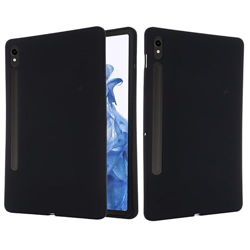 Nikaque Tablet-Hülle für Samsung Galaxy Tab S9 FE 10,9 Zoll Liquid Silicone Case, Flexible Soft Gel Rubber Slim Fit Protective Shockproof Bumper Cover, Schwarz Nikaque Tablet-Hülle für Samsung Galaxy Tab S9 FE 10,9 Zoll Liquid Silicone Case, Flexible Soft Gel Rubber Slim Fit Protective Shockproof Bumper Cover, Schwarz von Nikaque