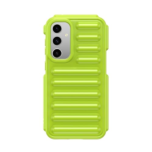 Schutzhülle für Samsung Galaxy S23 FE, kompatibel mit Samsung Galaxy S23 FE, harte PC-Rückseite, Kapselschutz-Design, robuste, stoßfeste Handy-Stoßfängerabdeckung, Grün von Nikaque